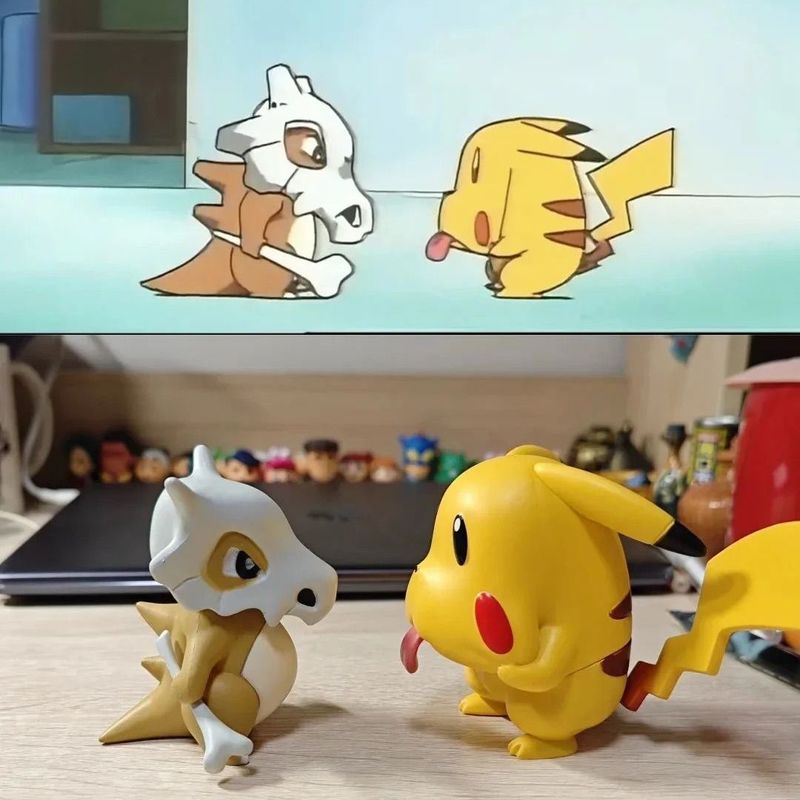 Model Kit Quick Pokemon - Figurine Pokémon Cubone Grimace Pikachu de
