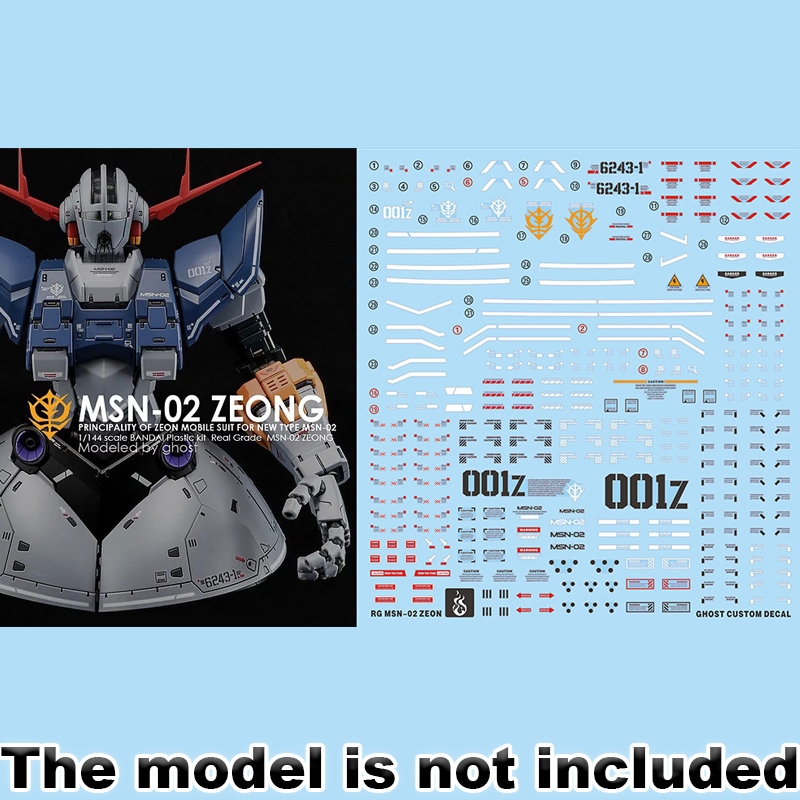 Model Kit Hobby - Autocollants pour modèles RG 1/144 MSN-02