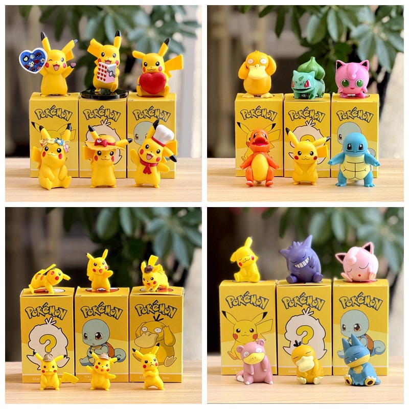 Model Kit Quick Pokemon - Figurine miniature en PVC de Pikachu