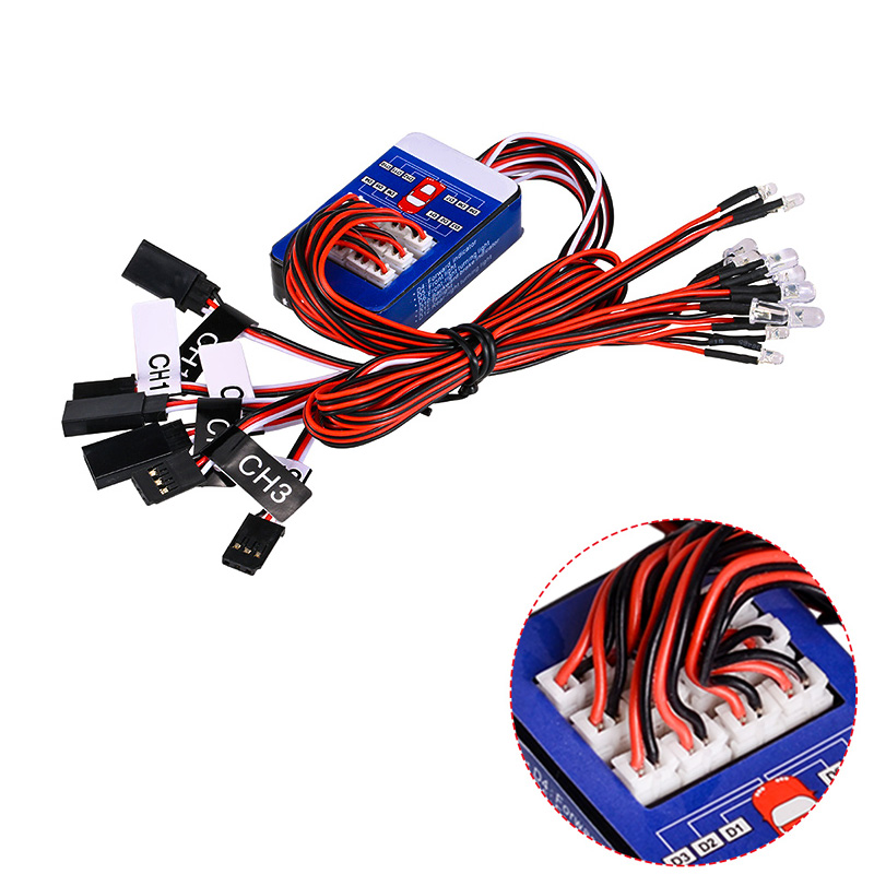 Model Kit Helicopter - Kit d'éclairage LED RC 12 lumières