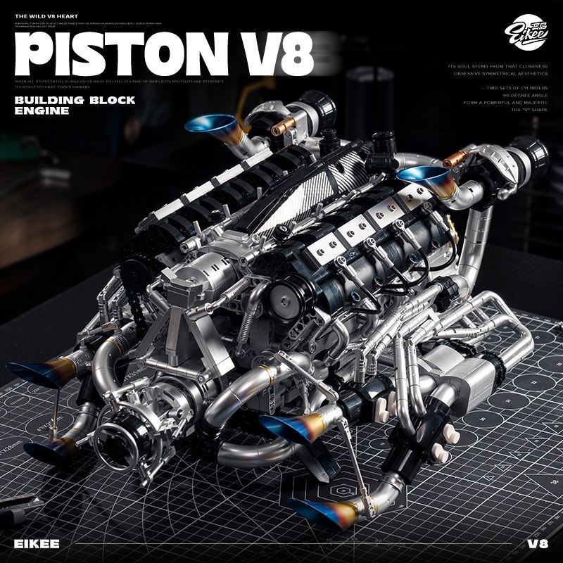 MOC Supercar V8 blocs de const - Model Kit Engine V8 avis et prix