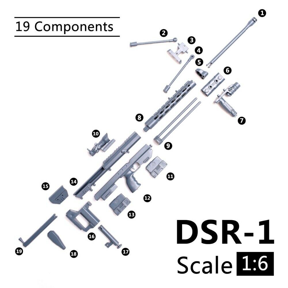 Modèle de fusil DSR1 à l'échel - Model Kit Weapons avis et prix