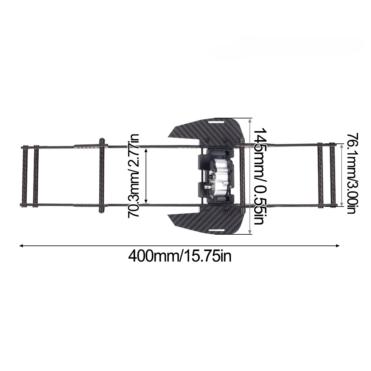 Kit de châssis LCG pour chenil - Model Kit Helicopter avis et prix